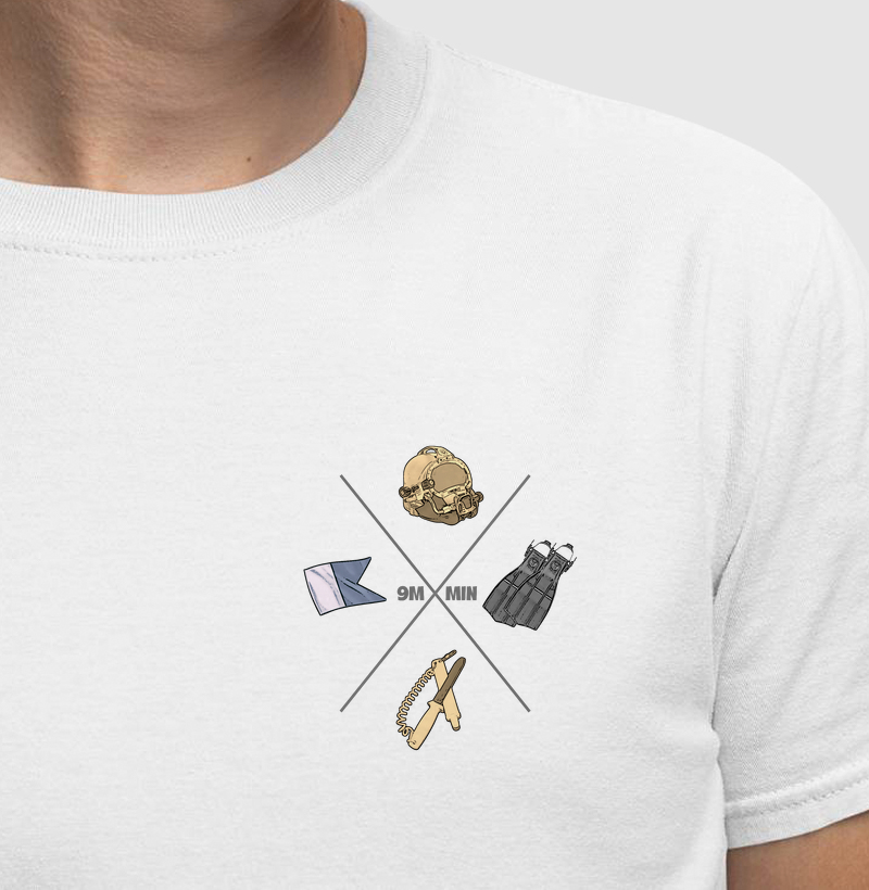 ELEMENTOS DO MERGULHO COLORIDO ESTAMPA BOLSO