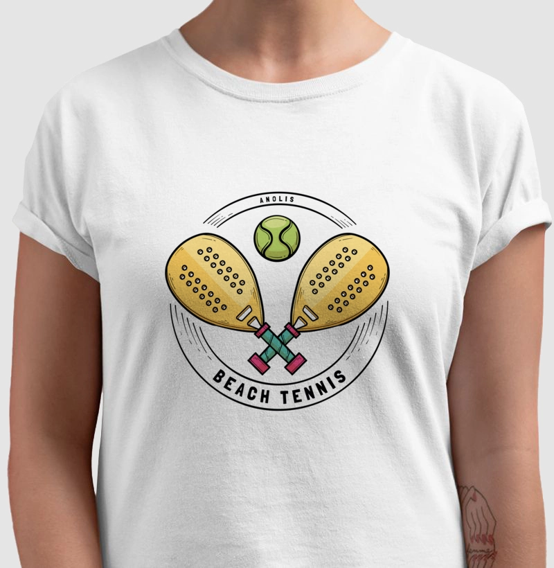 Camiseta Beach Tennis Raquetes