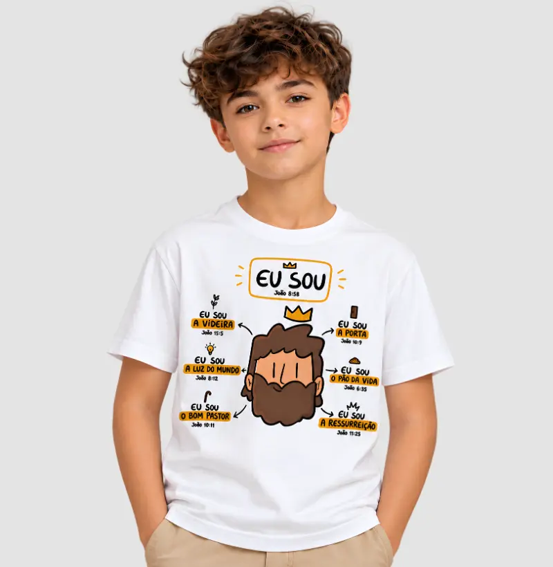 Camiseta Cristã Eu Sou