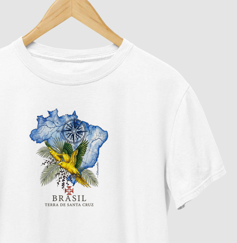 Guarubas & Açaí - Terra de Santa Cruz - Fé, História e Natureza - Camiseta