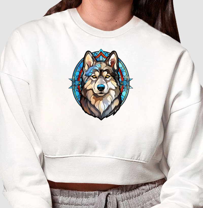 Husky Vitral - Moletom Crooped