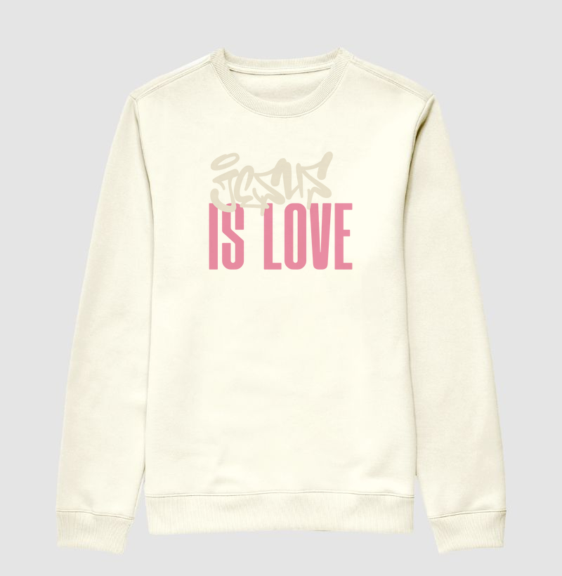 Suéter Moletom Oversized Jesus Is Love