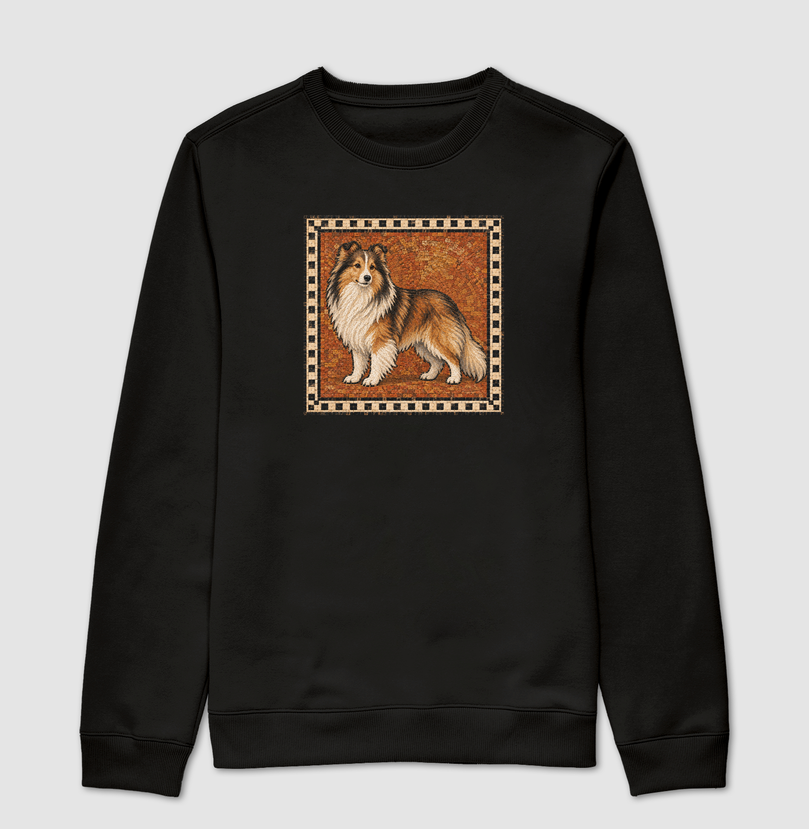 Cachorro em Mosaico - Suéter Moletom