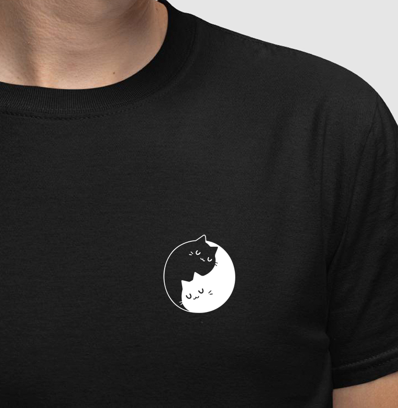 Yin Yang Felino (Coleção Mística) - Camiseta