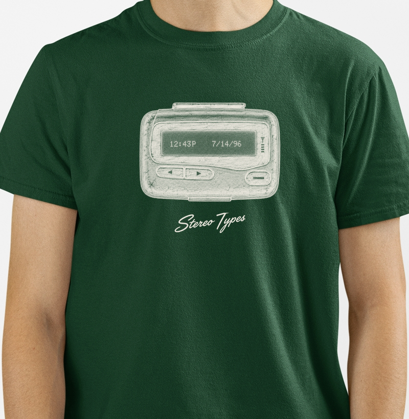 Pager · Anos 90 · Traço Claro · STEREO TYPES
