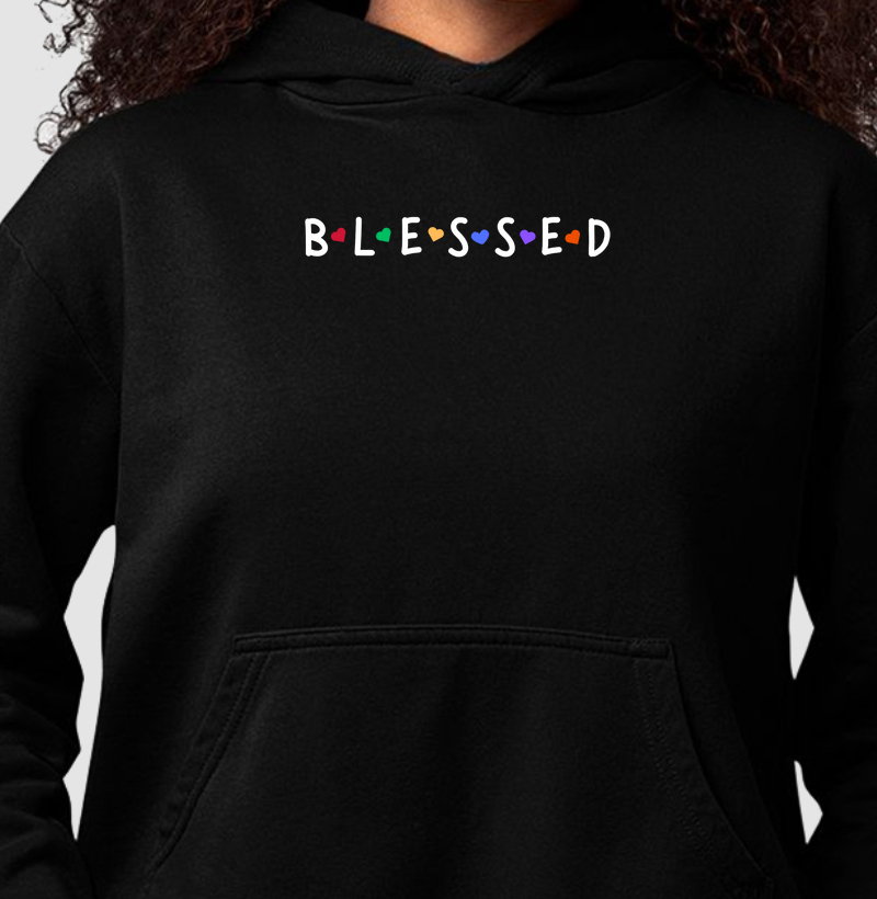 Moletom c/ capuz Feminino - Blessed
