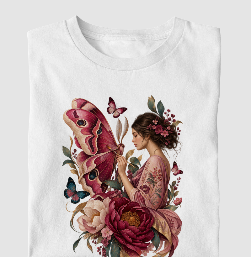 Alva e as borboletas - Camiseta