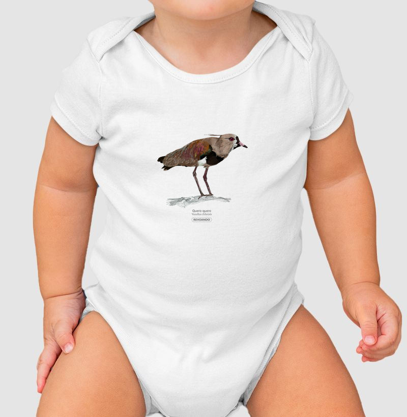 Aves do Brasil - Quero-Quero - Body Infantil
