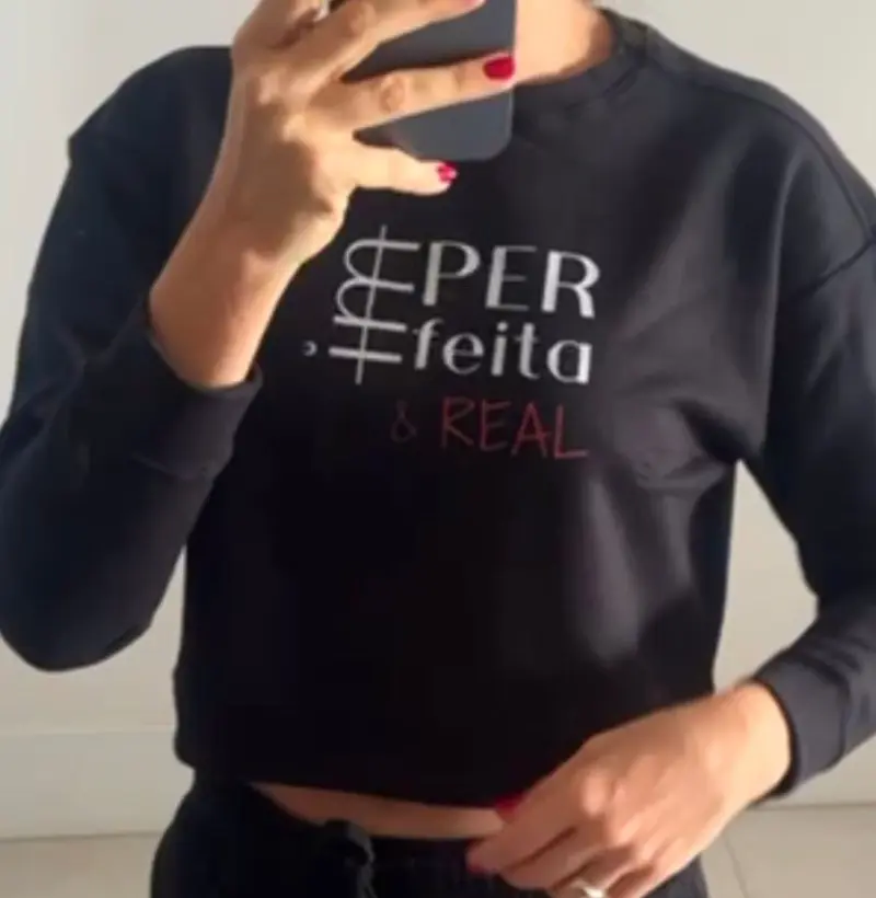 Moletom Cropped IMperfeita & REAL 2 cores