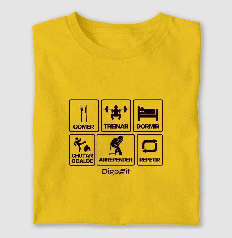 CAMISETA ACADEMIA CHUTANDO O BALDE