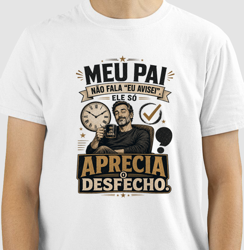 Meu Pai Não Fala "Eu Avisei". Ele Só Aprecia o Desfecho.