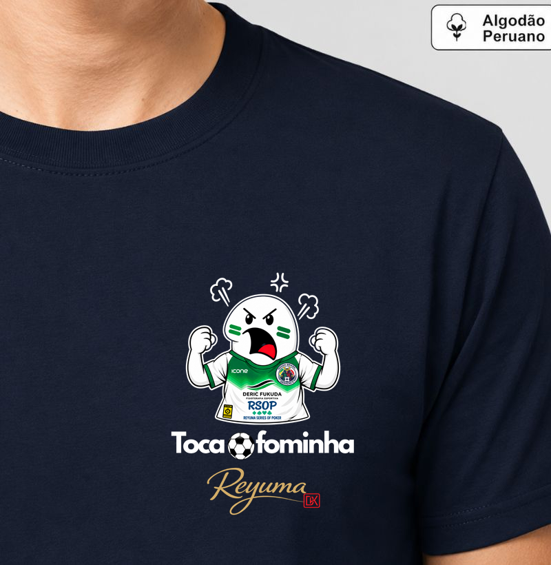 Camiseta Masculina, Feminina, Babylook e Unissex de Algodão Peruano Futebol "Fominha"  - Camiseta Algodão Peruano