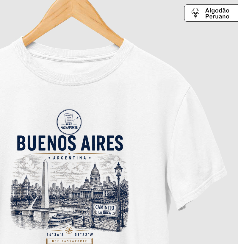 Camiseta Premium Buenos Aires | Coleção 001 • 005/010 | Use Passaporte