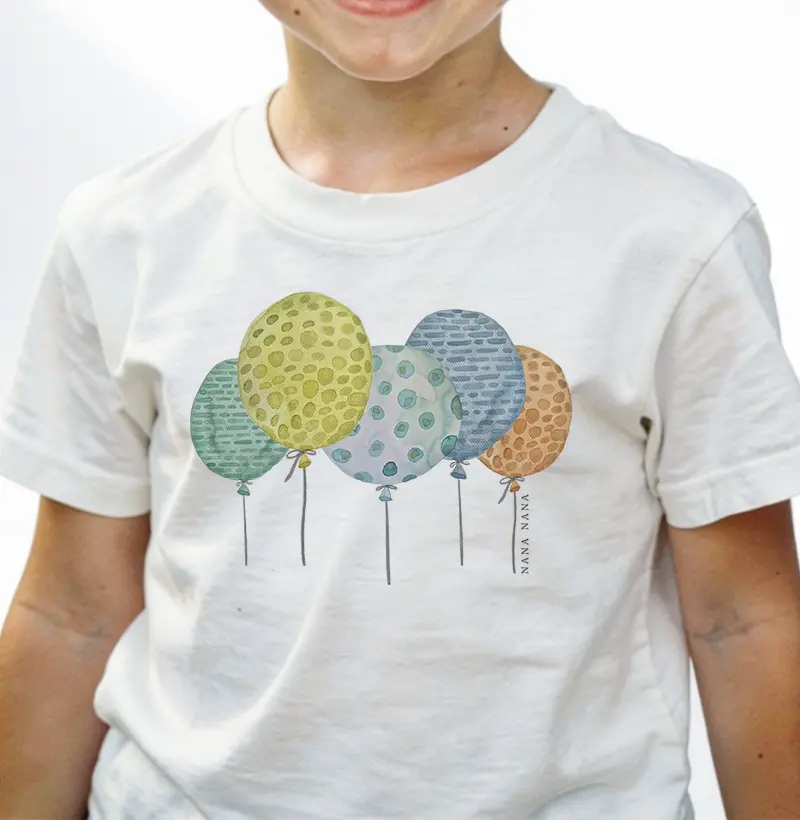 Leveza - balões em azul e verde