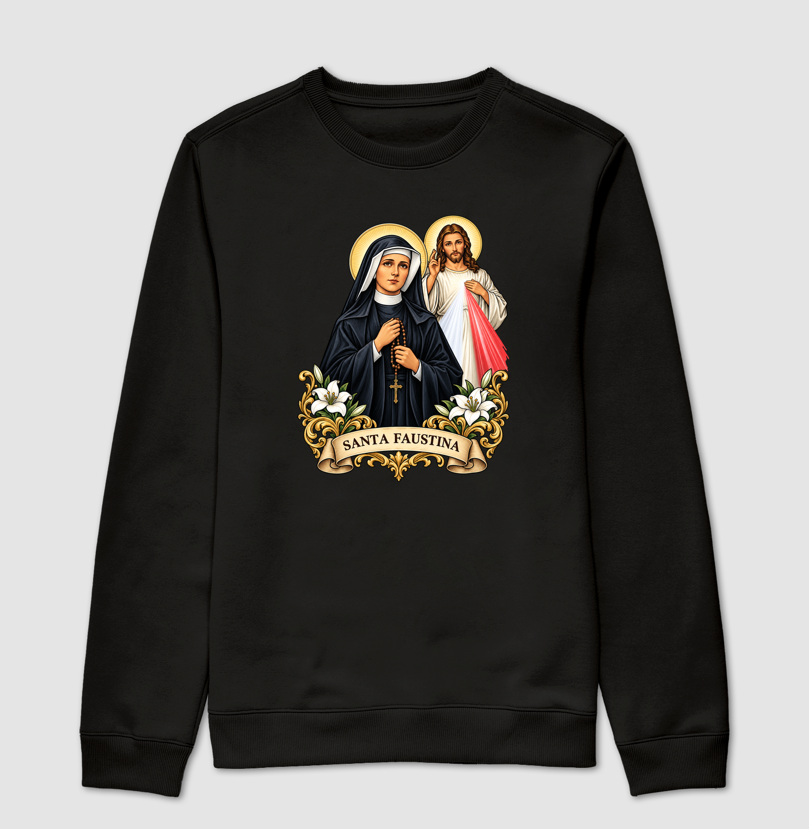 Santa Faustina - Suéter Moletom