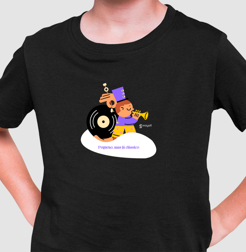 Camiseta Infantil - Pequeno, mas já Clássico