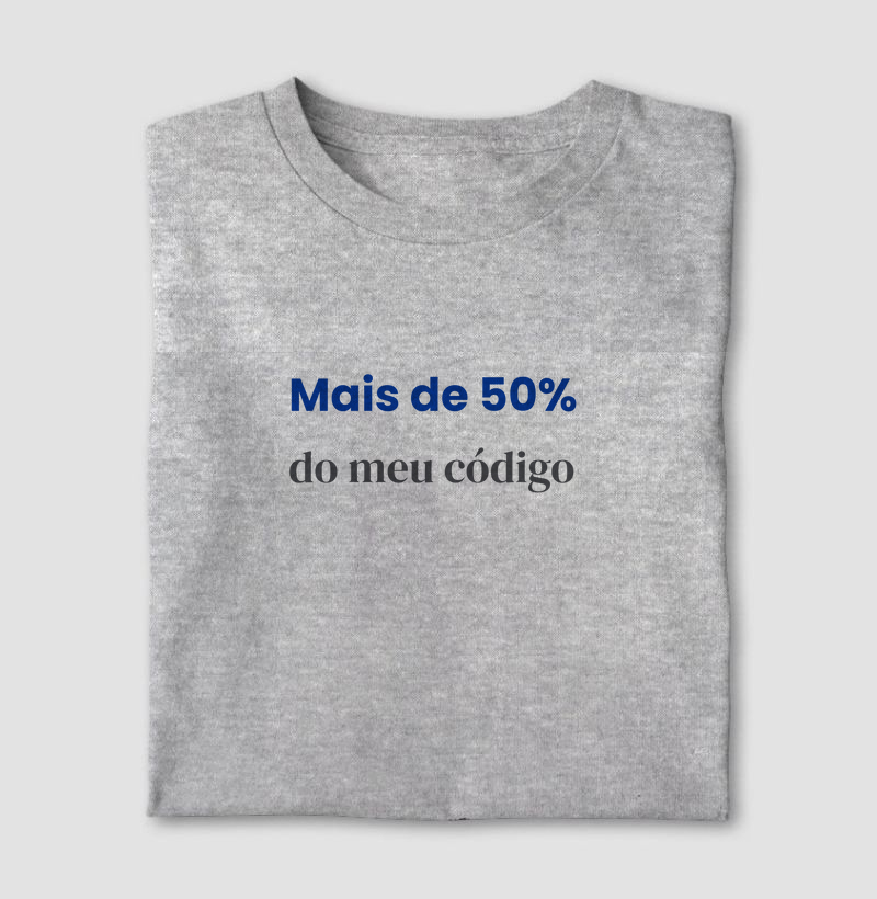 Camiseta código 50/50