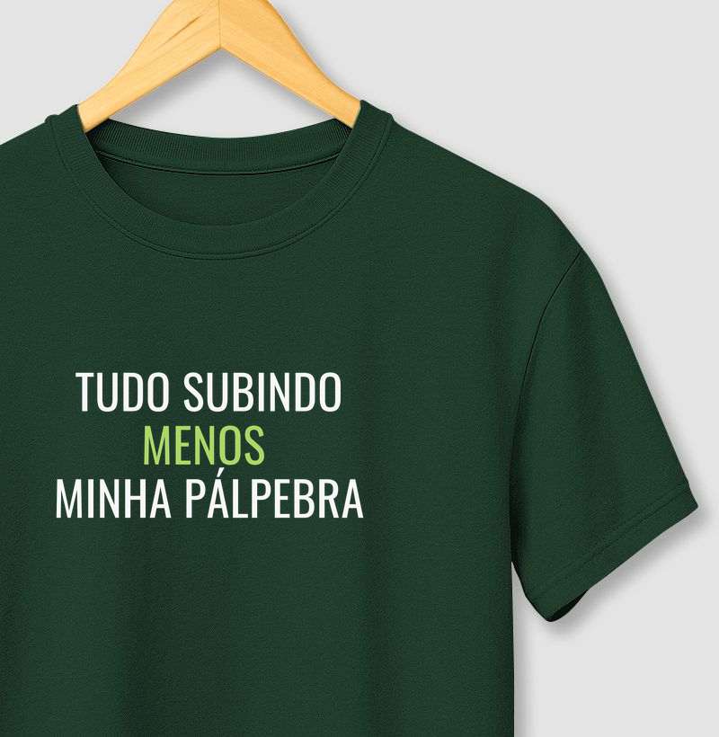 Tudo subindo, menos minha pálpebra