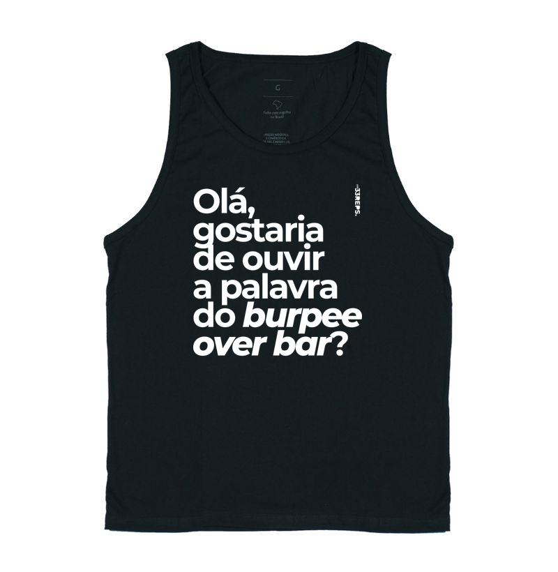 Palavra do Burpee Over Bar