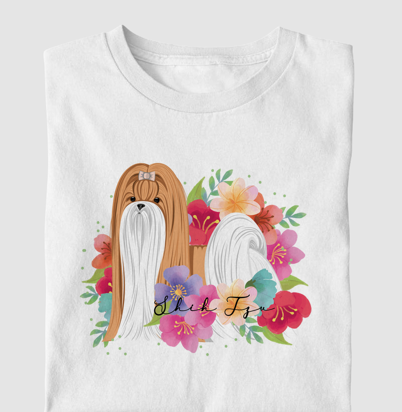 Shih Tzu Floral