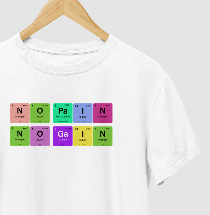 NO PAIN NO GAIN CHEMISTRY