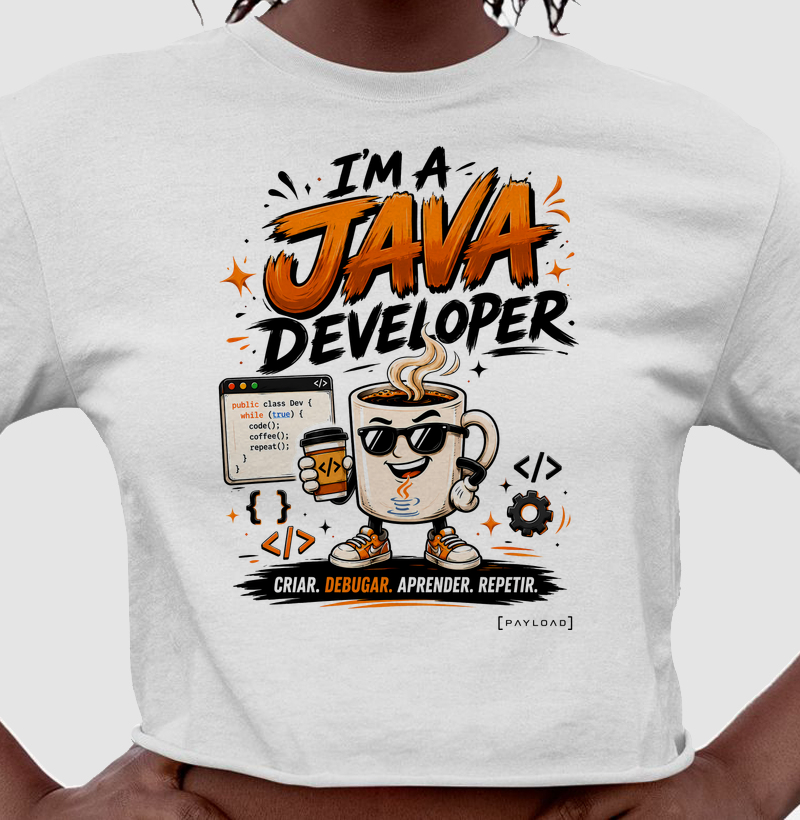 Cropped I’m a Java Developer — Criar, Debugar, Aprender, Repetir