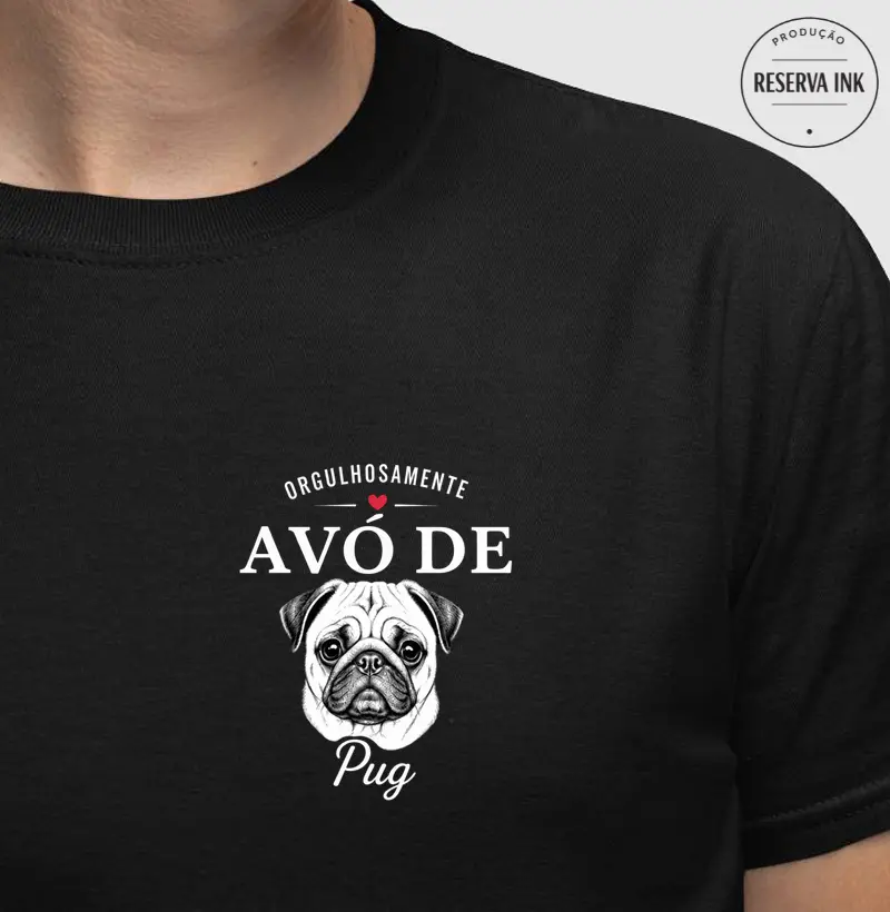 Orgulhosamente Avó de Pug