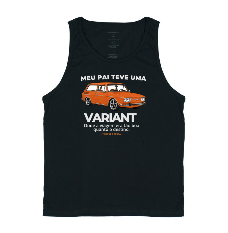 Meu pai teve uma - VARIANT - ocre alaranjado - Regata