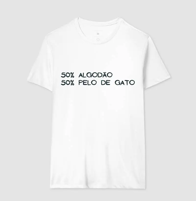Camiseta 50% pelo de gato