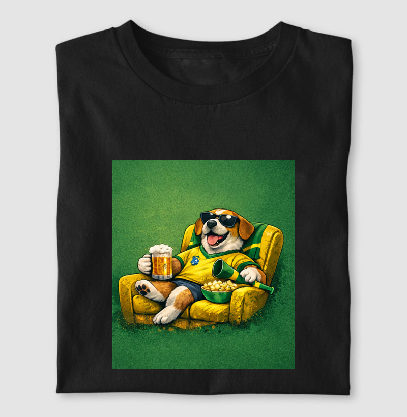 Camiseta Torcedor de Sofá | Dog Brasil Edition