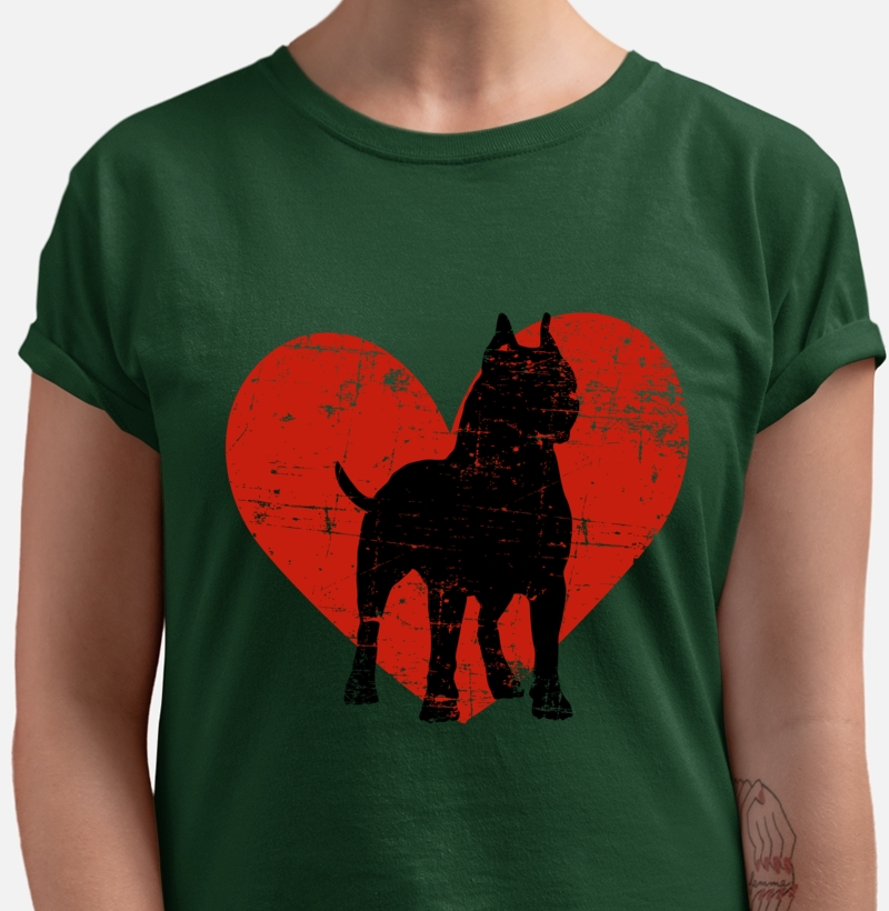 Amstaff Coração Vermelho