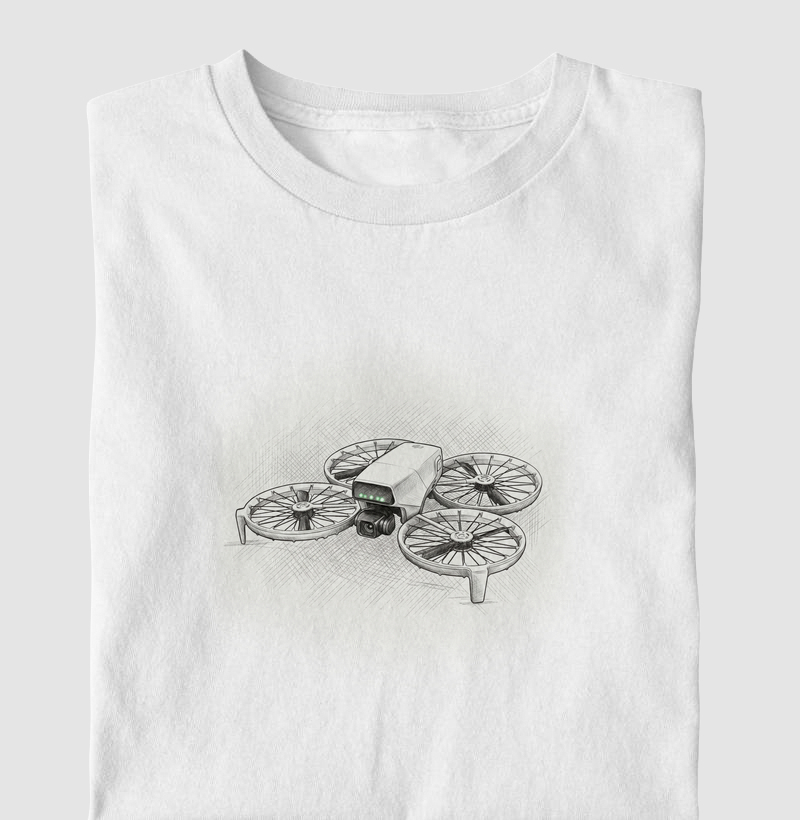 Camiseta DJI Flip - Arte e Tecnologia