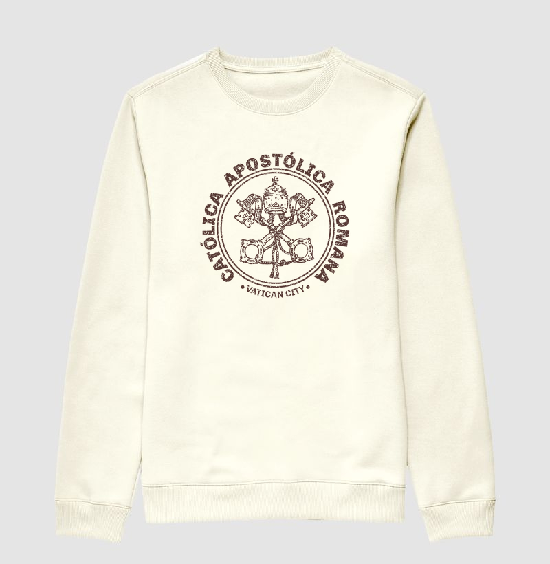 Vaticano City - Católica Apostólica Romana - Moletom Sem Capuz