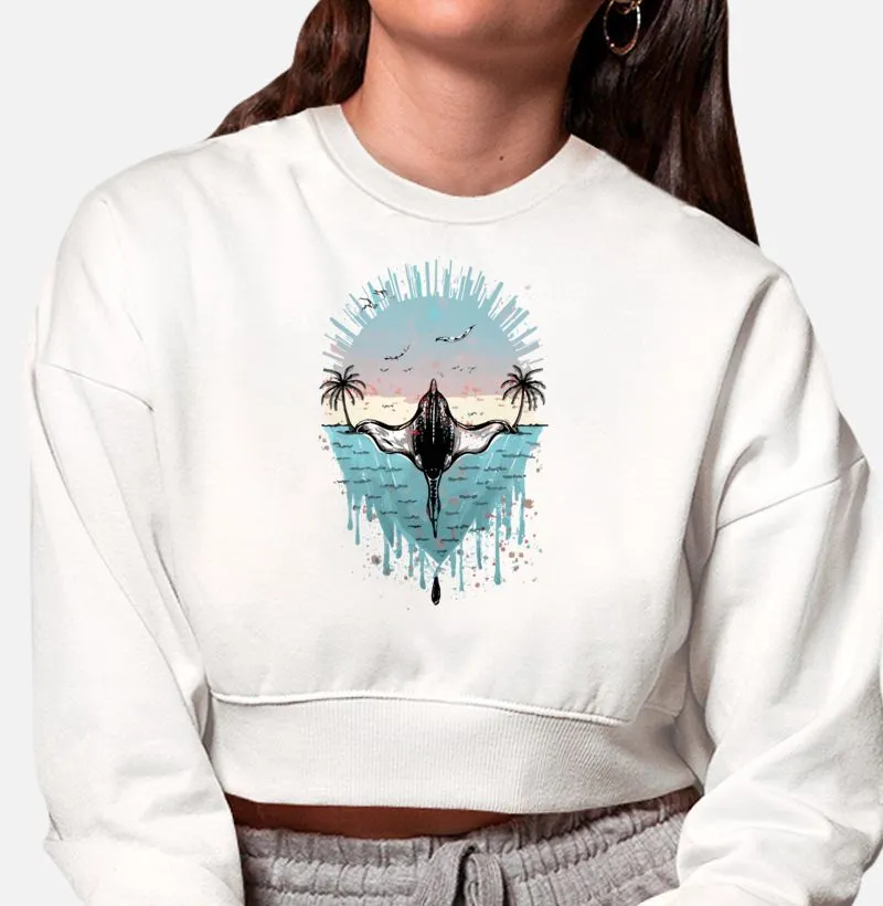 Casaco de Moletom Cropped Raia