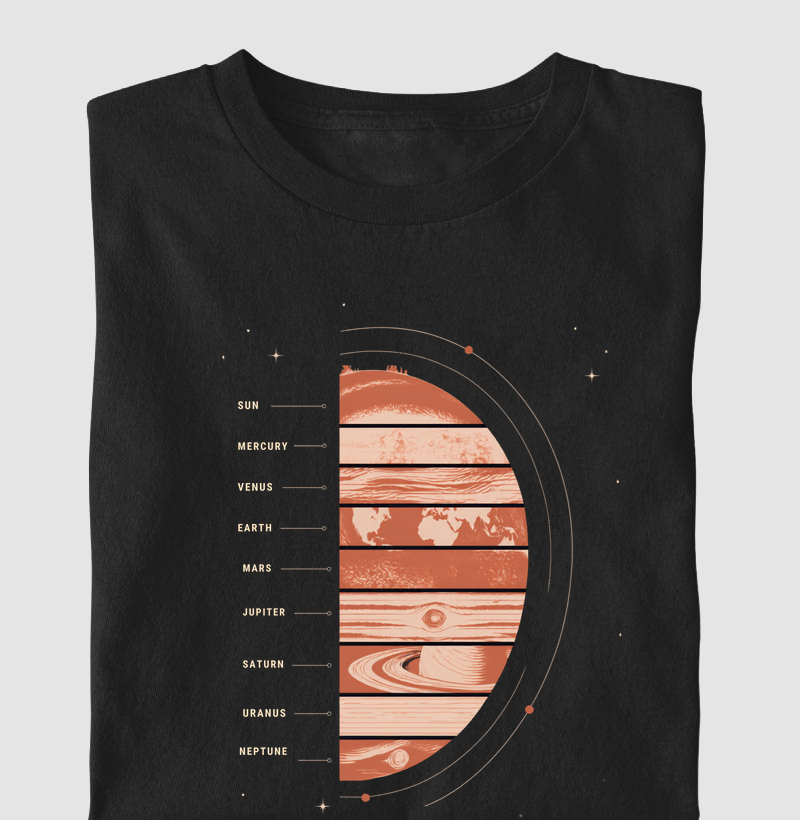 Camiseta Infantil Planets