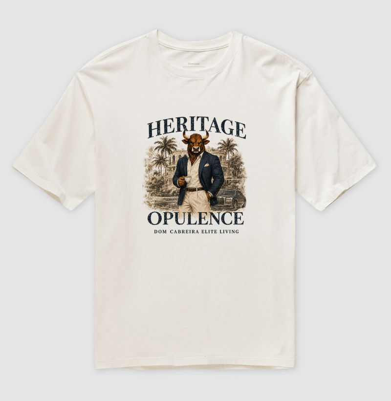 Camiseta Oversized Dom Heritage Elite Living Touro