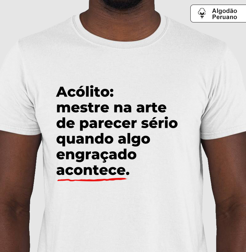 ACÓLITOS - Camiseta Algodão Peruano