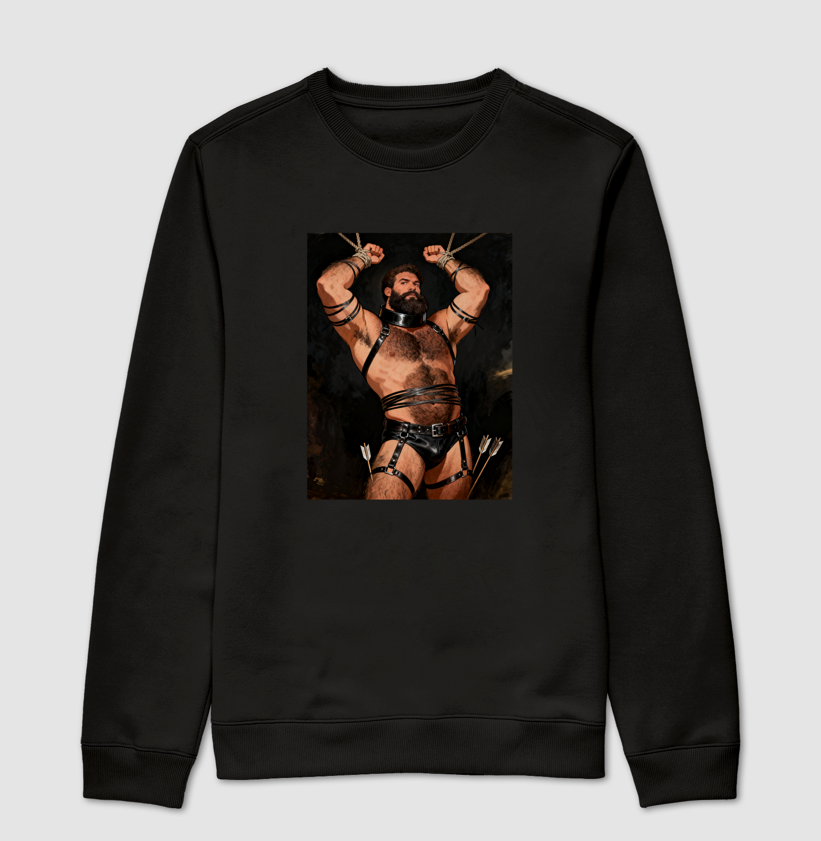 São Sebastião Leather Bear | Coleção Ô Bicha - Suéter Moletom
