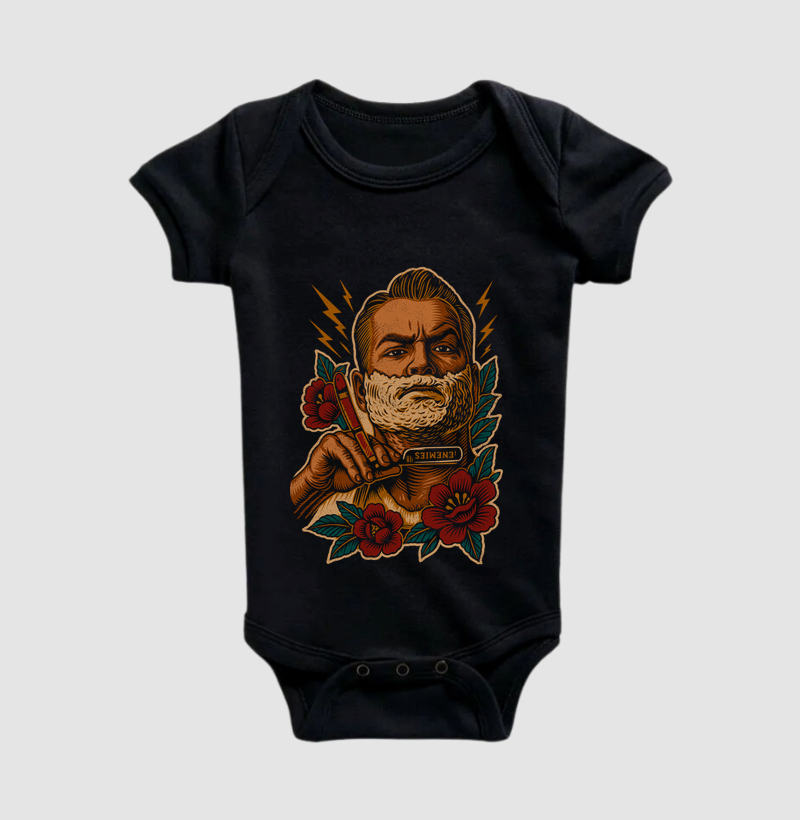 Até os inimigos florescem. - Body Infantil