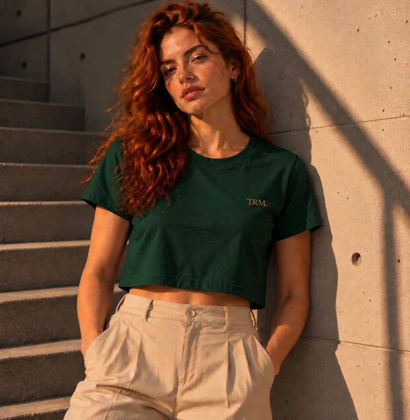 TRM Timeless Cropped Green - Cropped