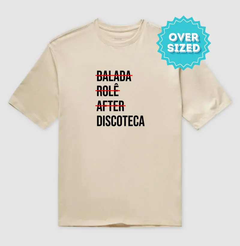 É Discoteca que Fala (Oversized)
