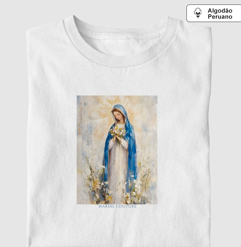 Virgem Maria - algodão peruano
