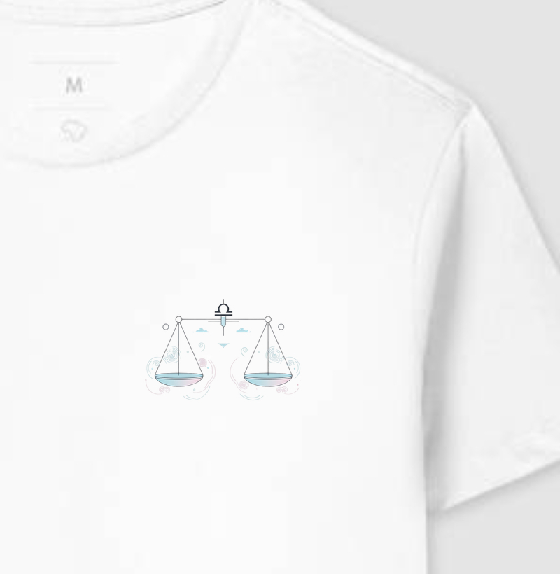 Signo de Libra - Minimalista Geométrico