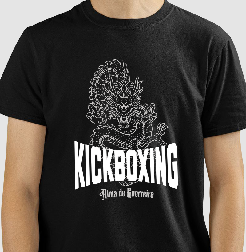 Camiseta ADG Artes Marciais Kickboxing Dragon