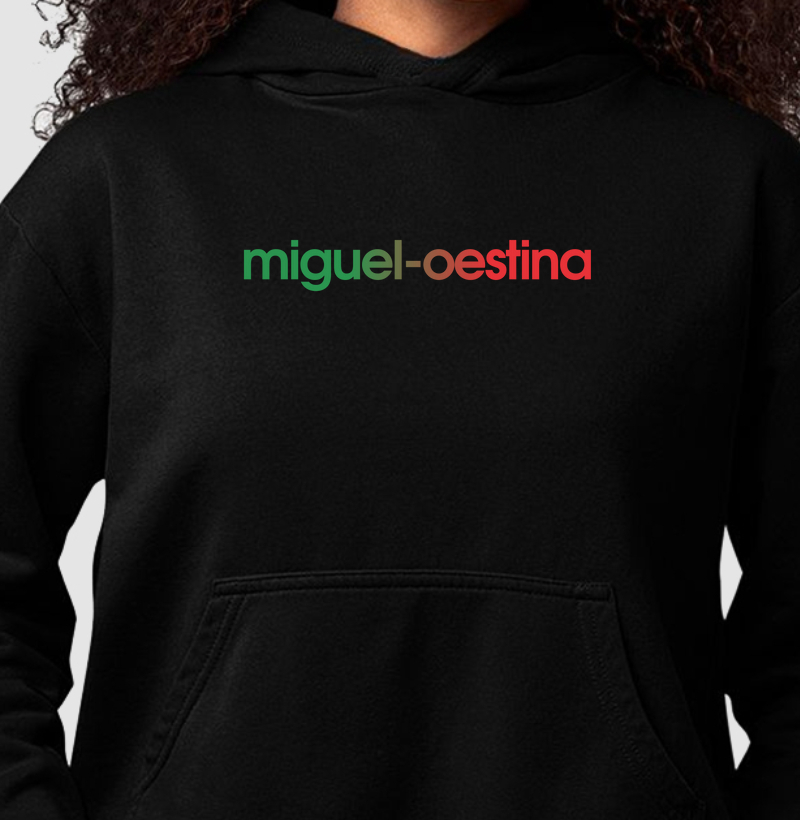 Hoodie Moletom Miguel-Oestina Cores da Bandeira