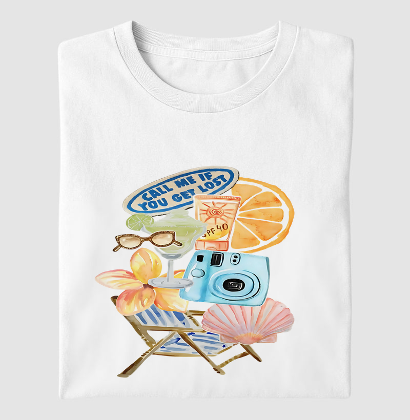 Camiseta Algodão Premium - Call Me