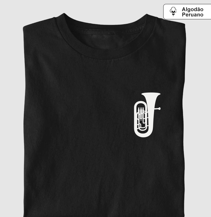 TUBA SILHUETA MINIMALISTA - Camiseta Algodão Peruano