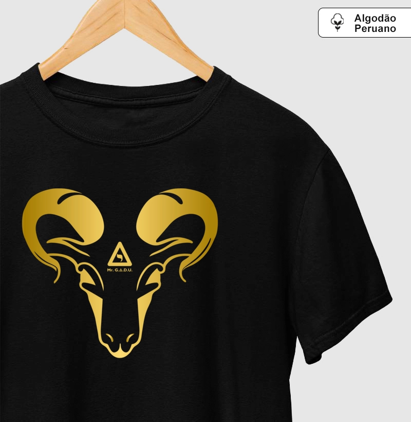 Camiseta Algodão Peruano Premium - Bode Dourado - Mr. GADU