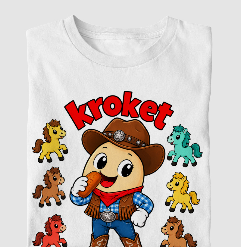 Egg Kroket - Fazendeiro - Camiseta Infantil
