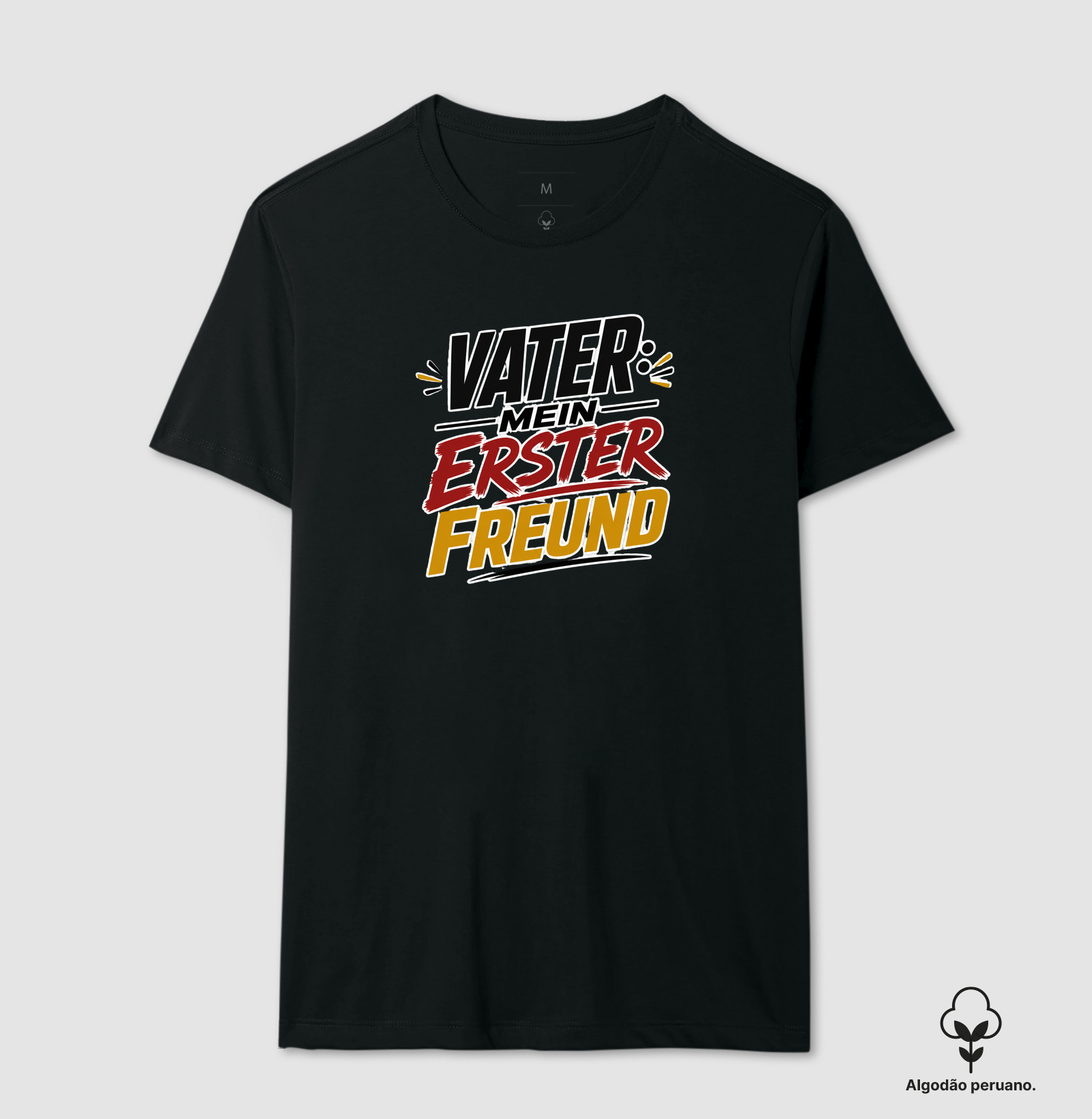 Vater – Mein Erster Freund - Camiseta Algodão Peruano
